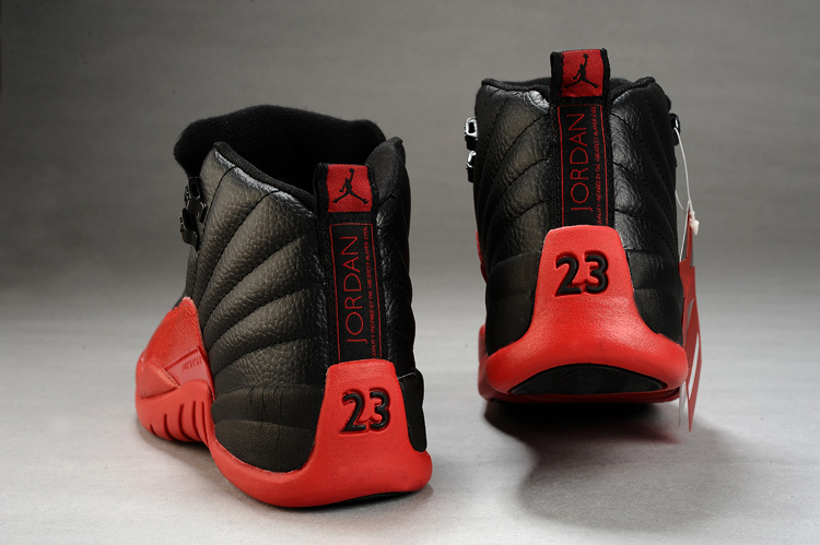Air Jordan 12 Women Shoes Black/Red Online